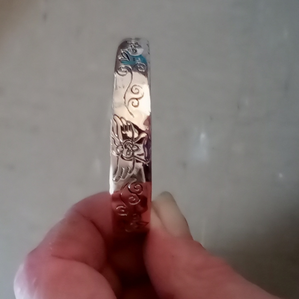 Very unique copper "Serenity Prayer" bracelet.